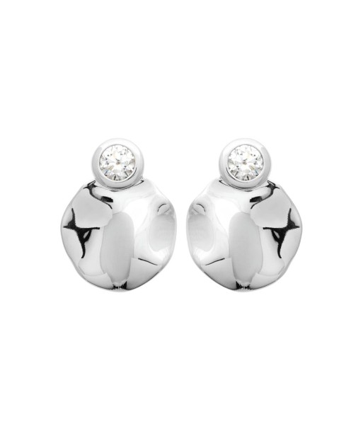 Boucles d'oreilles Fanelly en argent basket pas cher