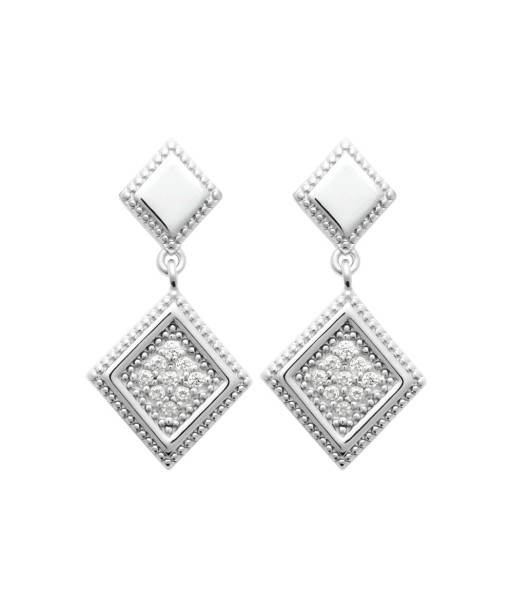 Boucles d'oreilles pendantes Jacynthe en argent suggérées chez