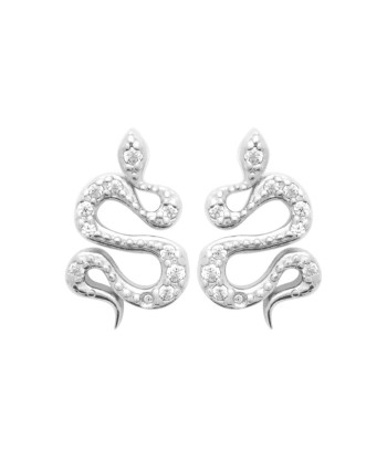 Puces d'oreilles Bambou en argent brillant des détails fins